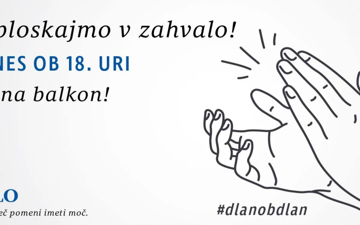 Stopite na balkon in se zahvalite s ploskanjem