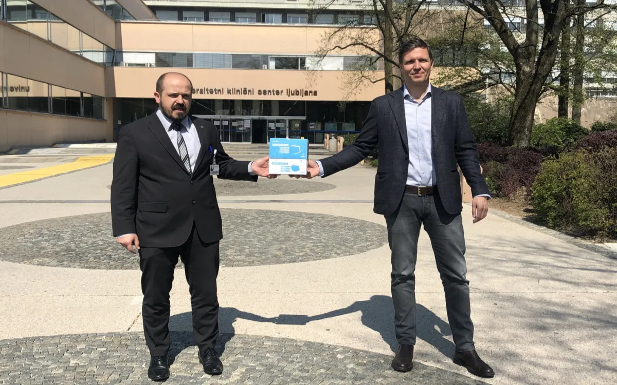 Družba BTC podarila 100.000 zaščitnih mask