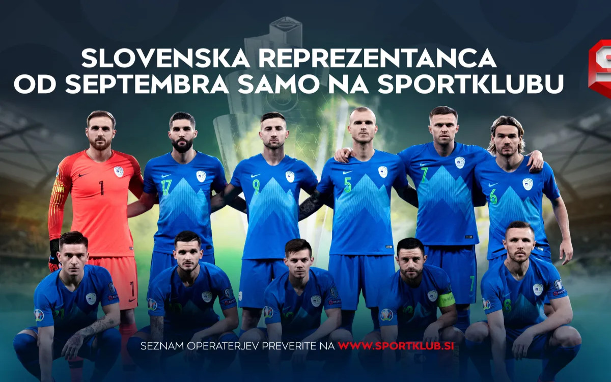 Slovenska nogometna reprezentanca samo na Sportklubu