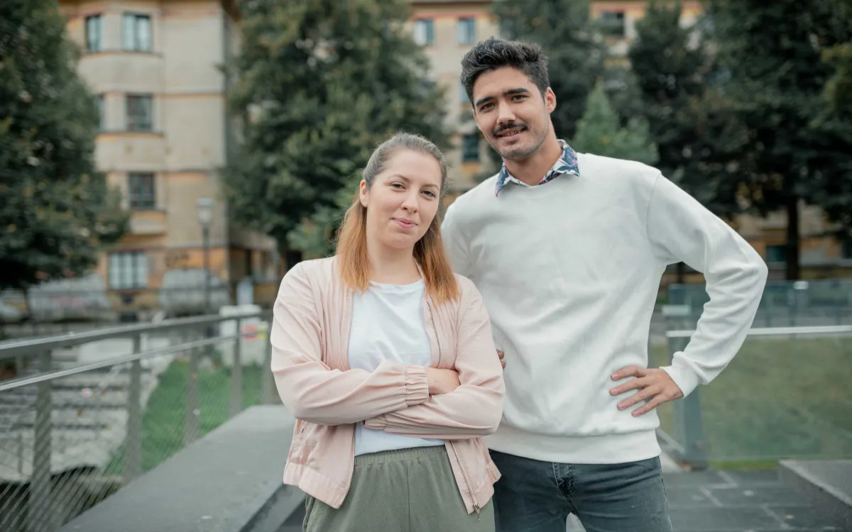 Mlada kreativca Eva Gjörek in Aleš Krdžić: »Zelo hitro sva prišla do ideje in pri njej vztrajala«