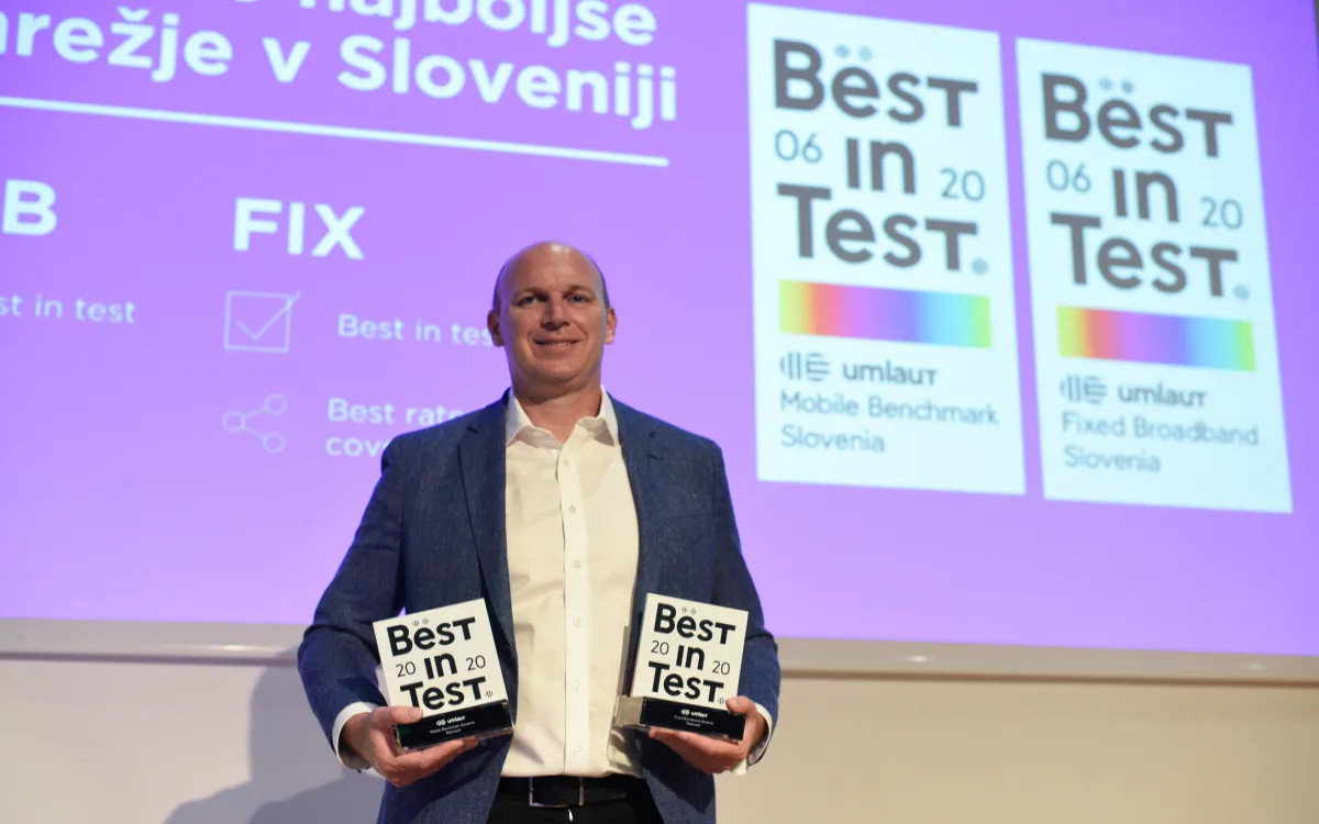 Telemachu že drugič certifikat za najboljše mobilno in fiksno omrežje 
