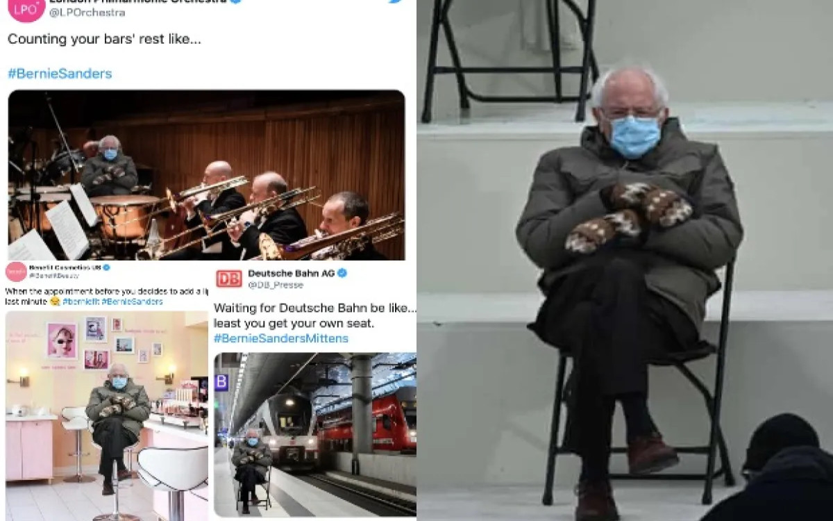 10 marketinških memov z Berniejem Sandersom