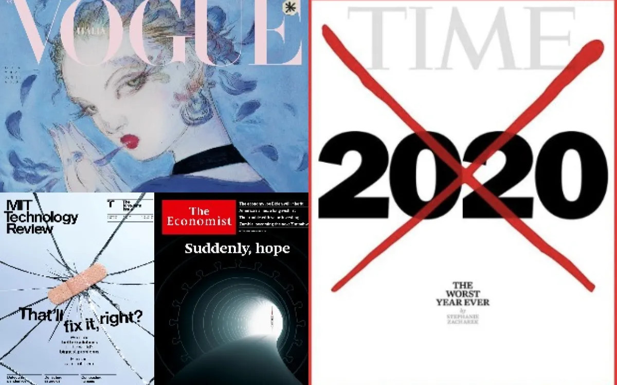 12+ zanimivih naslovnic revij iz leta 2020