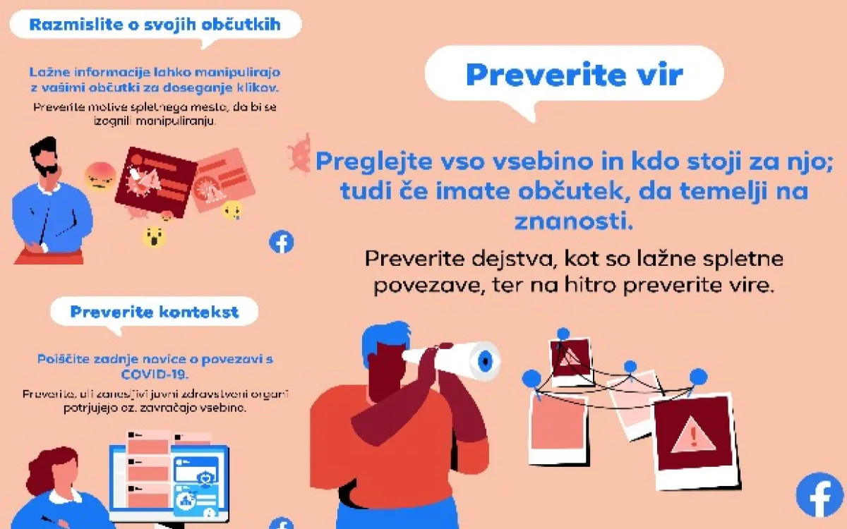 Facebook začel z obsežno ozaveščevalno kampanjo o učinkovitosti cepiv 