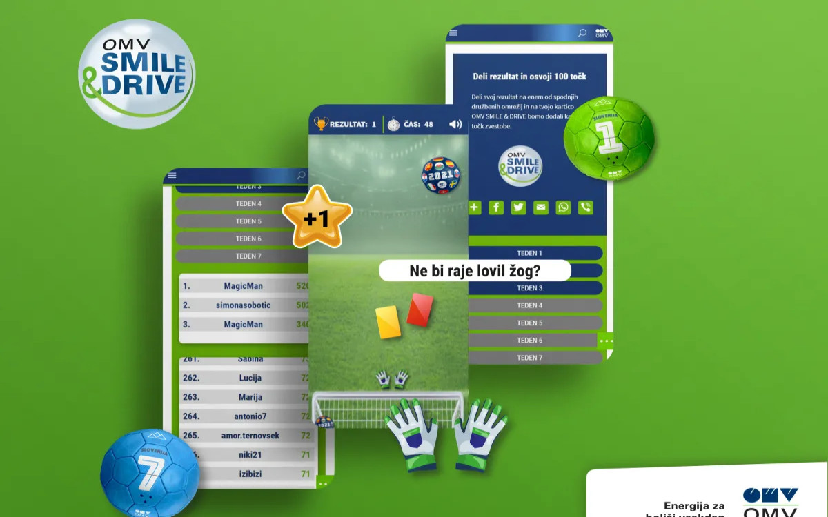 OMV Smile & Play igra v času nogometno obarvanega poletja