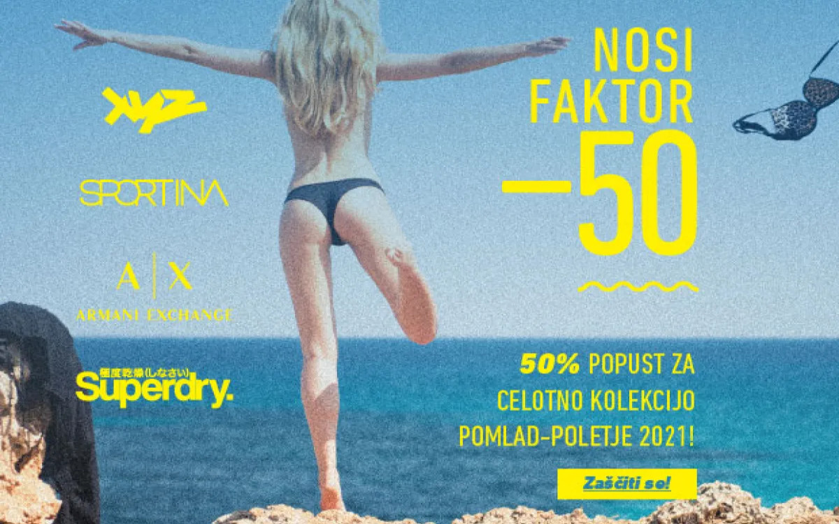 VROČA NOVICA: LETOS NOSI FAKTOR -50!