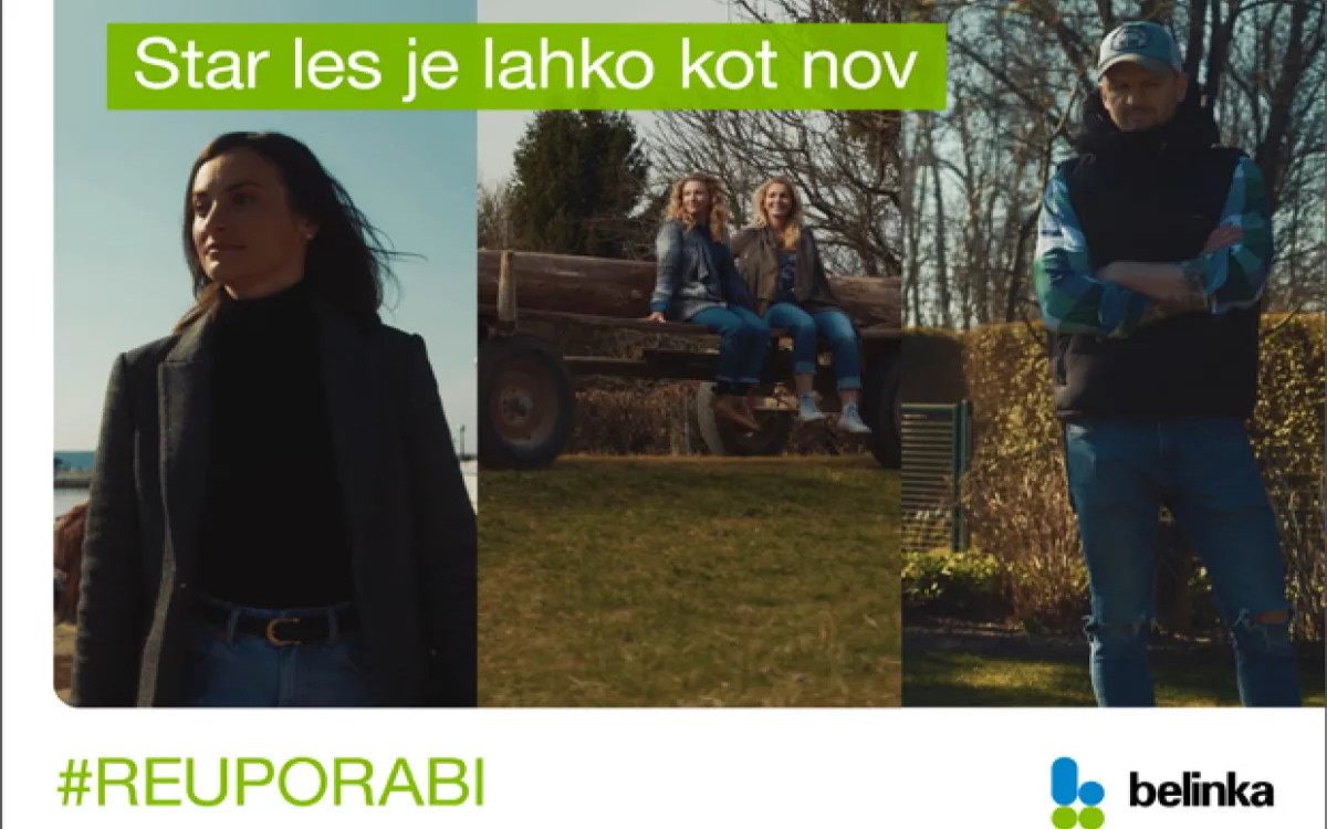 Belinka spodbuja k #reuporabi lesa