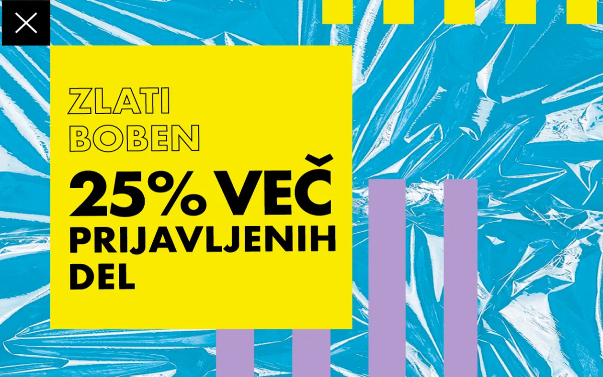 Četrtina več del v tekmi Zlatega bobna 