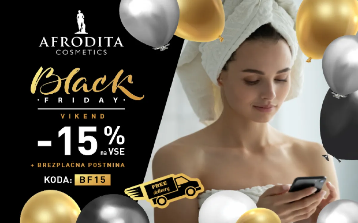 Črni petek v Kozmetiki Afrodita