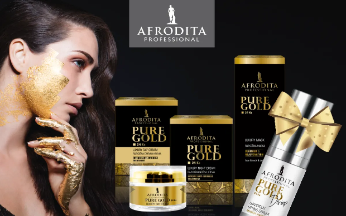 10 let Afroditine zlate kozmetike: Anti-age fantazija čistega razkošja 