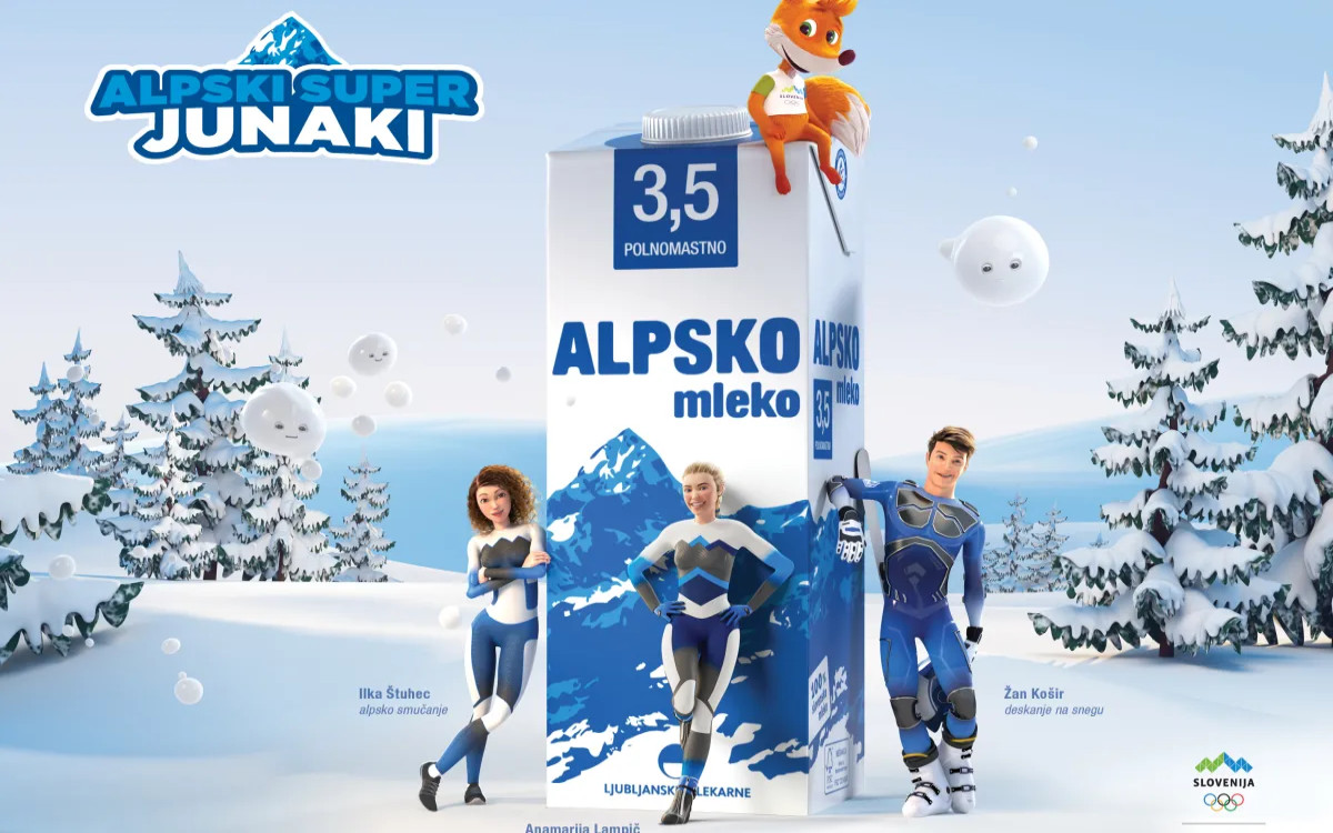 Trio Alpskih superjunakov Ljubljanskih mlekarn