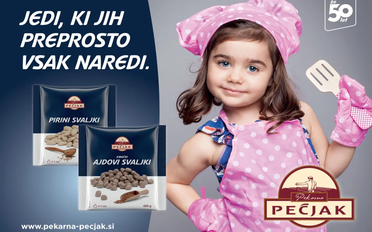 Pekarna Pečjak vzbuja pozornost s svojimi plakati