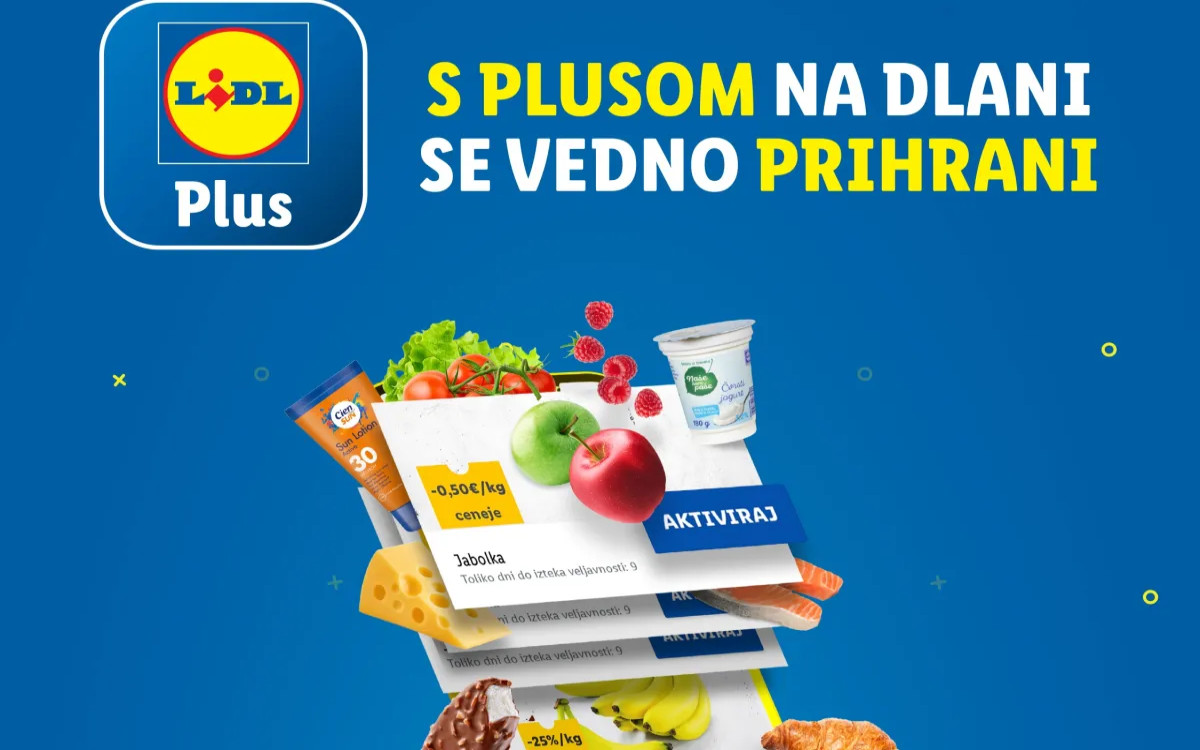 Opazili smo: Lidl z novo aplikacijo Lidl Plus 