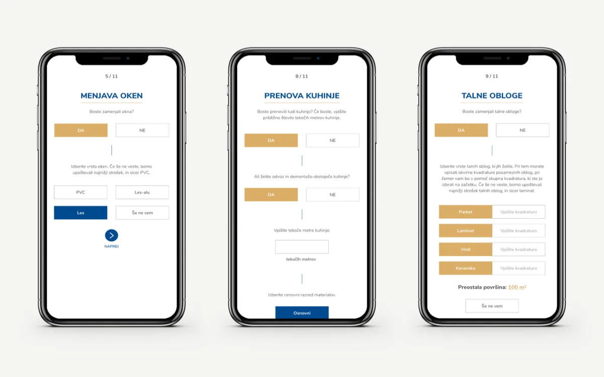 Prvi kalkulator stroškov prenove ali gradnje v Sloveniji