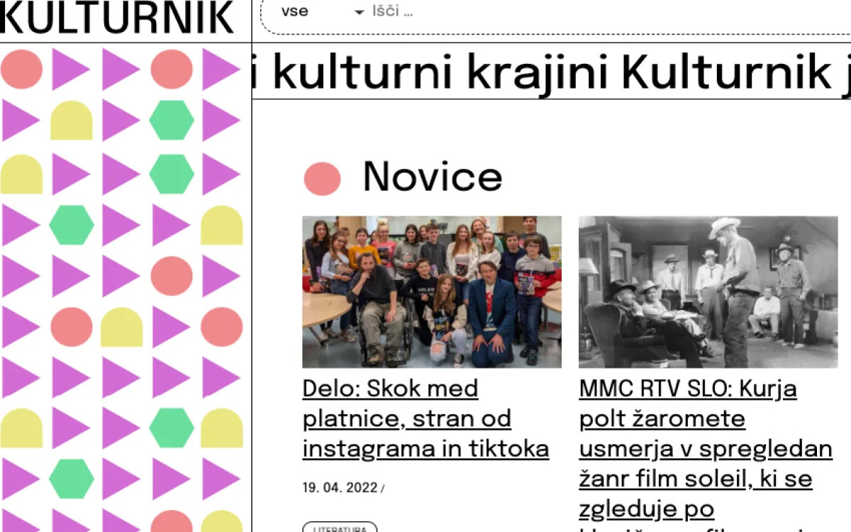 Kulturnik.si in Culture.si – nova kanala za obveščanje in promocijo kulture