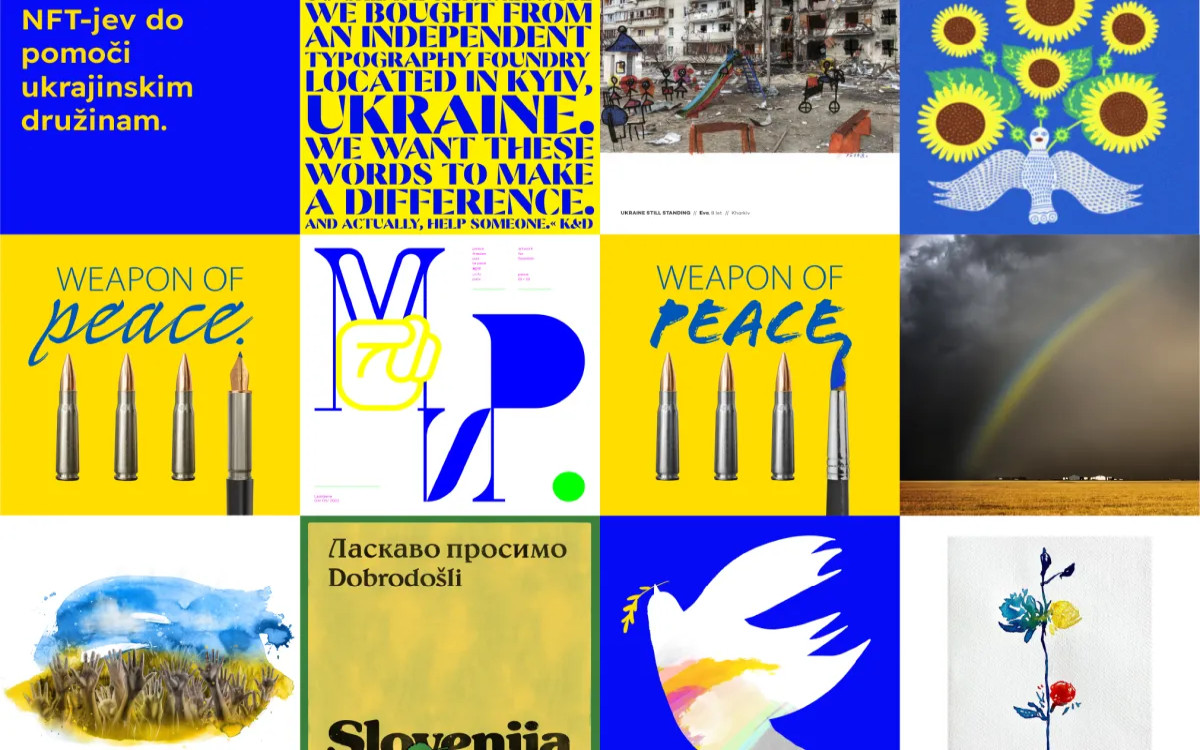 Pomagajte Ukrajincem s kreativno oblikovanimi NFT-ji