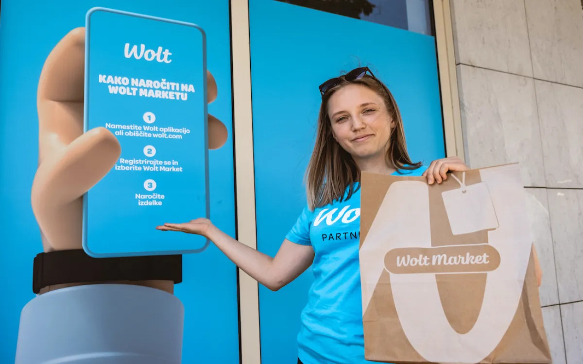 Wolt Market je odprl prvo trgovino v Sloveniji