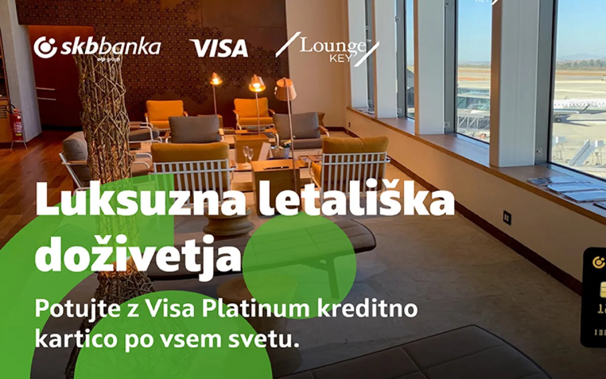 S kartico SKB Visa Platinum do luksuznih letaliških doživetij 