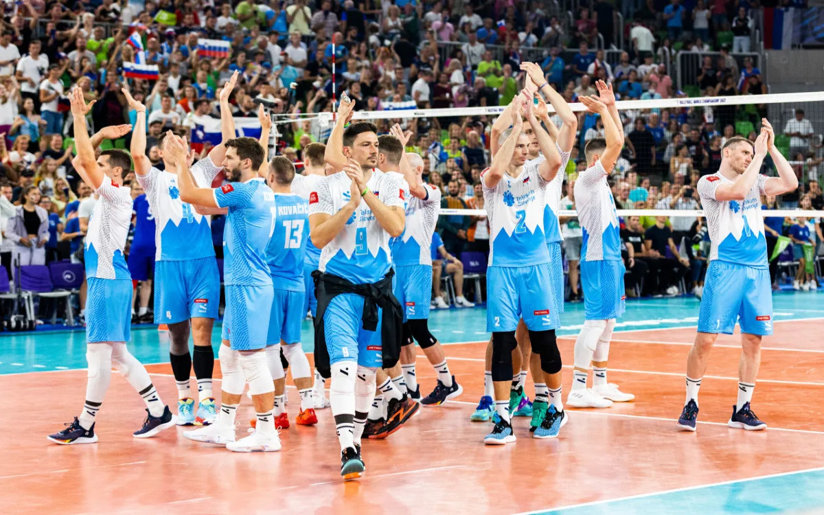 Visoka gledanost tekme s slovenskimi odbojkarji