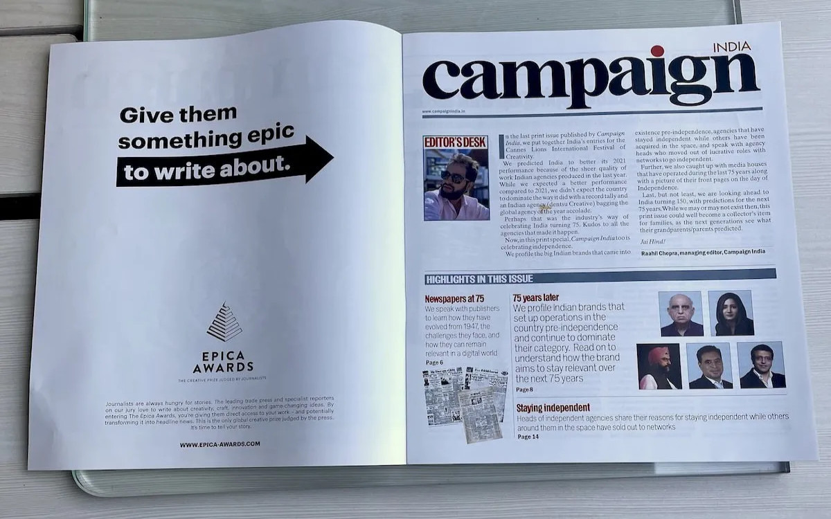 Nagrade Epica 2022: VMLY&R izziva agencije k prijavi del