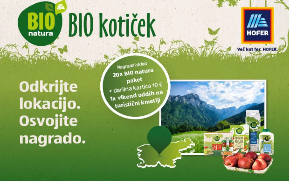 Hofer: BIO natura odkriva BIO kotičke
