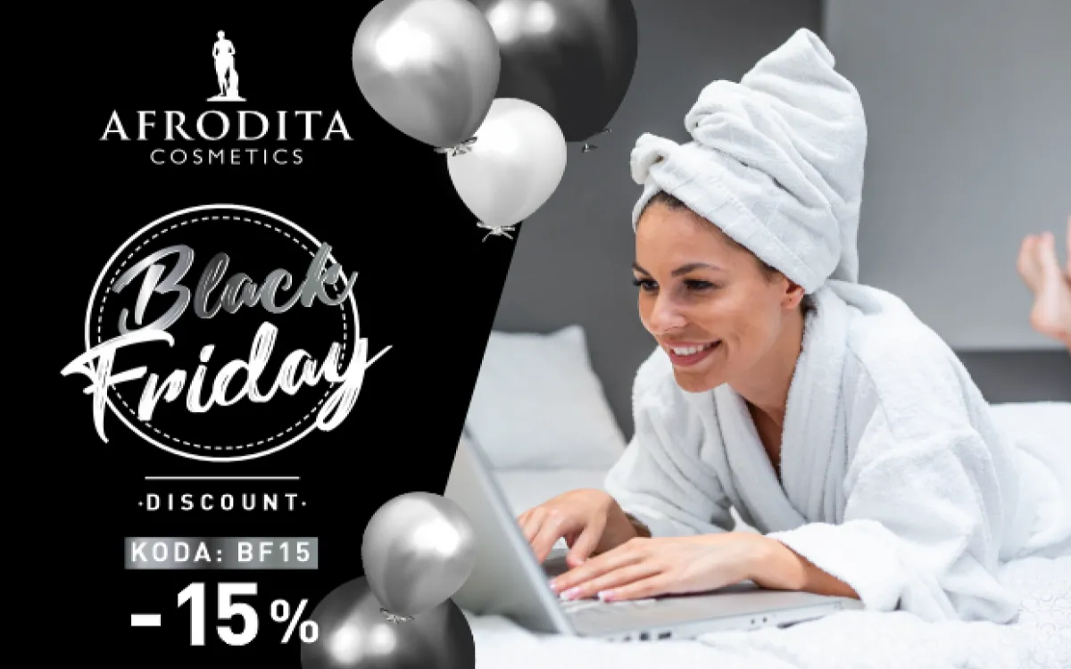 Črni petek v Kozmetiki Afrodita se začenja že danes 