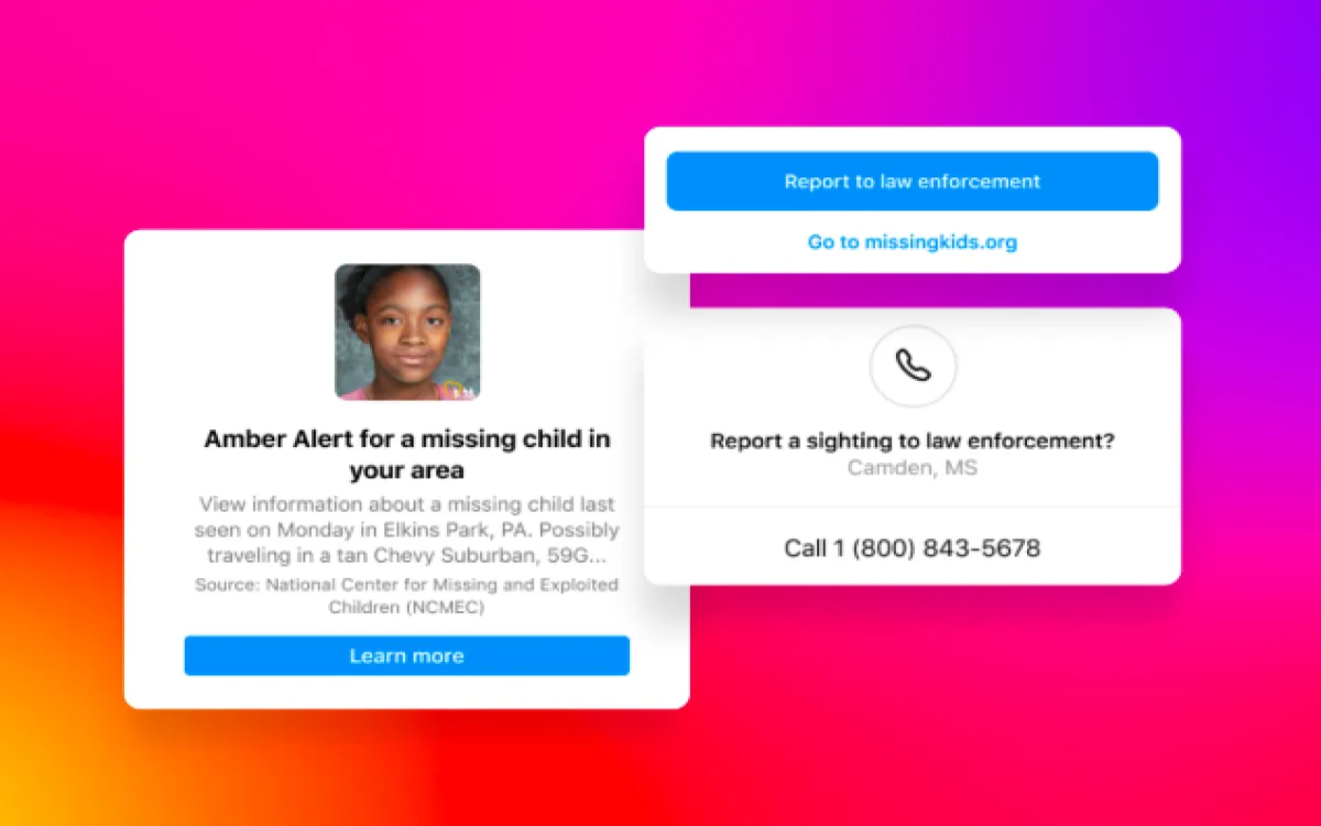 Meta: Sistem obveščanja za pomoč pri iskanju pogrešanih otrok v Sloveniji