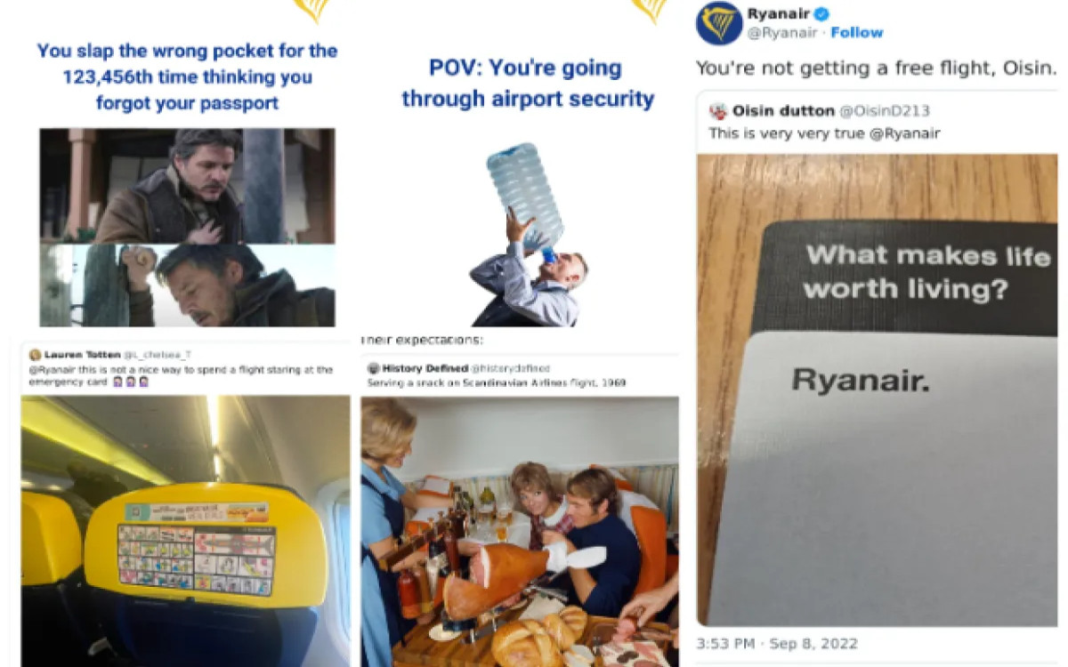 10 primerov »trolanja« Ryanaira na družbenih omrežjih
