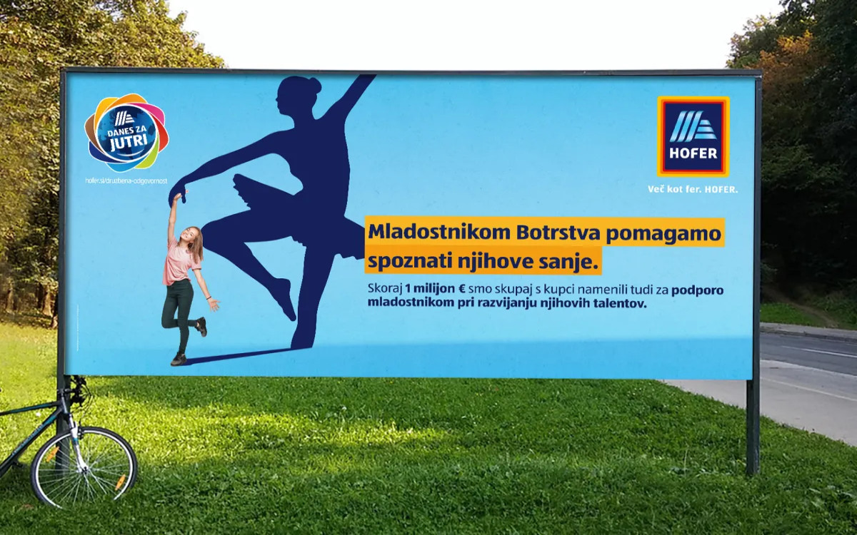 HOFER pomaga mladostnikom uresničiti sanje s svojim skladom 