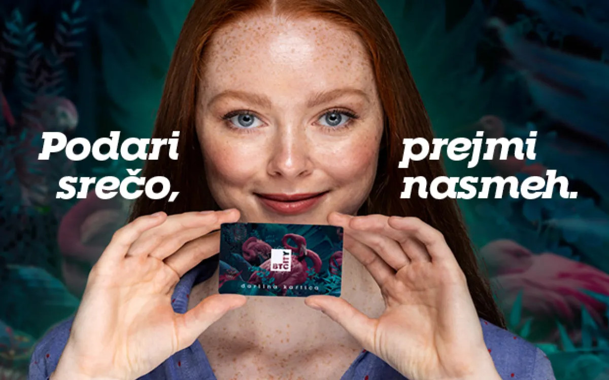 Nove darilne kartice BTC City širijo nasmehe