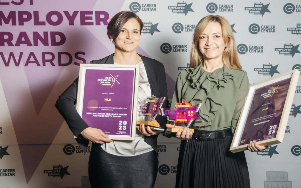 NLB z dvema nagradama Employer Brand Awards Adria 2023