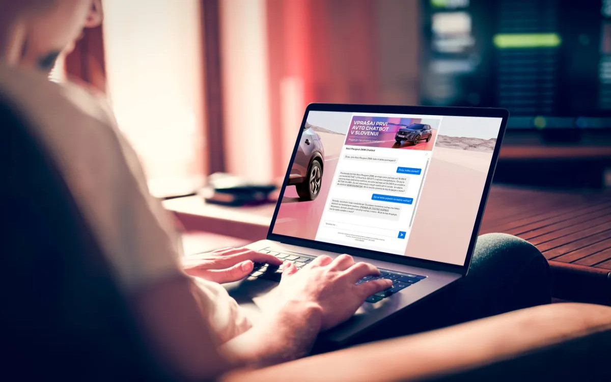 Opazili smo: Prvi avtomobilski »chatbot« v Sloveniji, ki ga poganja umetna inteligenca