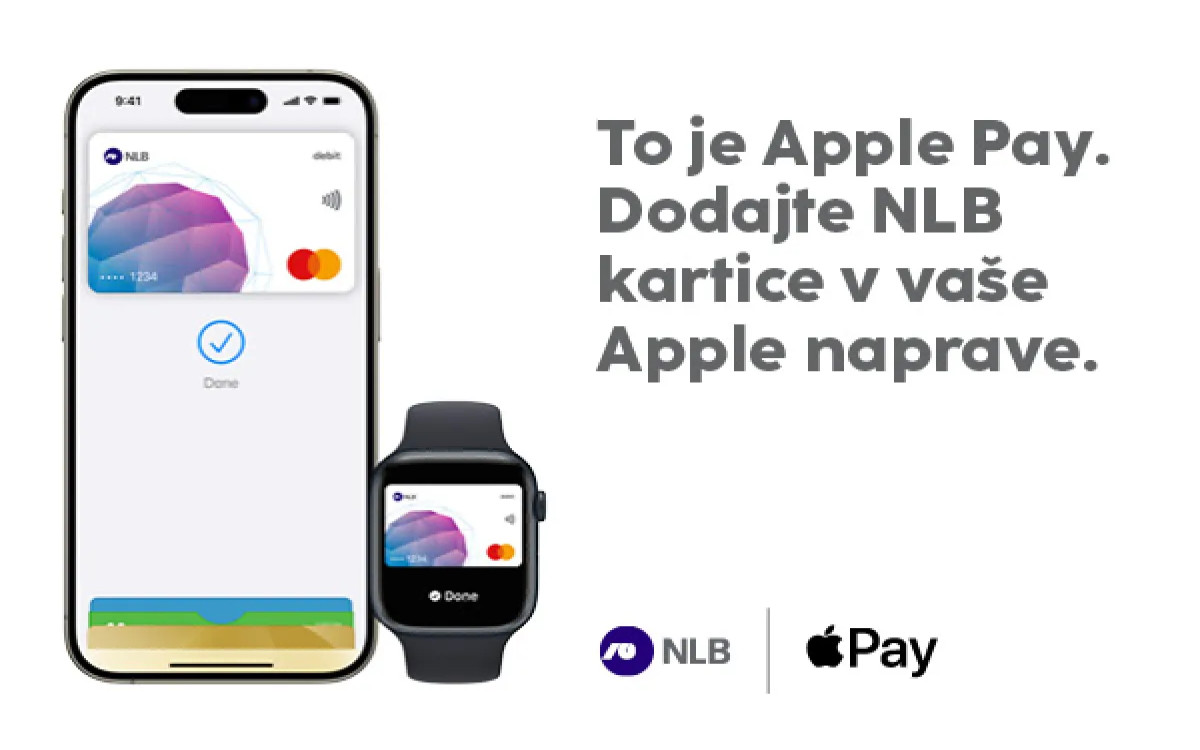 Apple Pay na voljo tudi strankam NLB