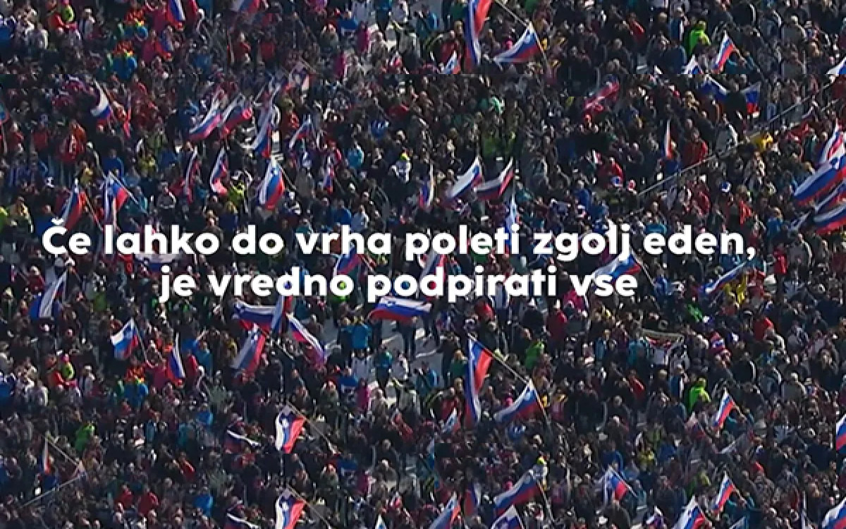 »Z vsakim skokom poleti celotna Slovenija«