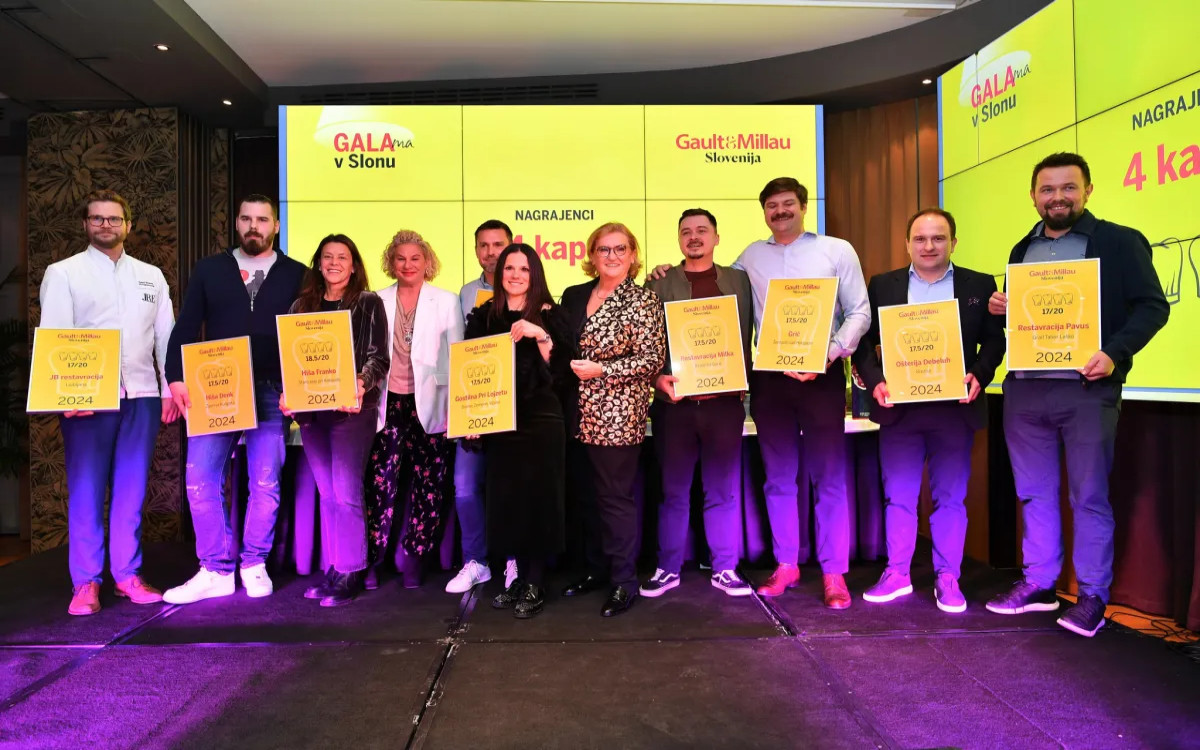 Gault&Millau podelil nagrade za gastronomske dosežke v Sloveniji