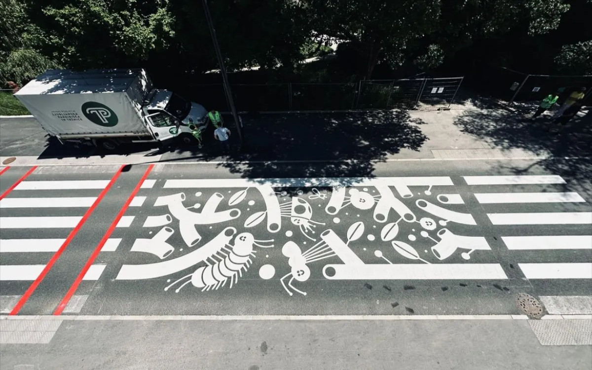 OPAZILI SMO: Trampolinov prehod za pešce pred Botaničnim vrtom