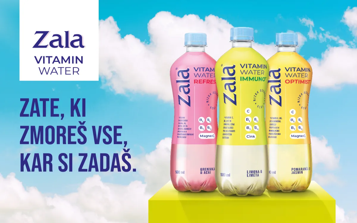 Zala Vitamin water: Za vse, kar si zadaš 