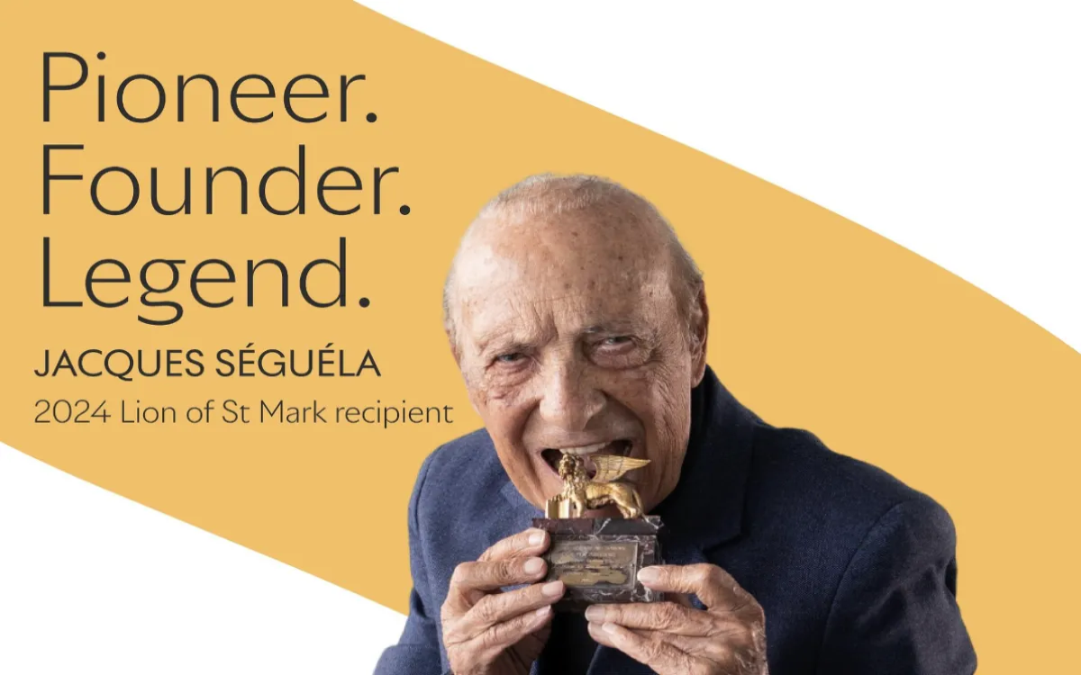 Cannes Lions: Lev sv. Marka legendarnemu kreativcu Jacquesu Séguéli