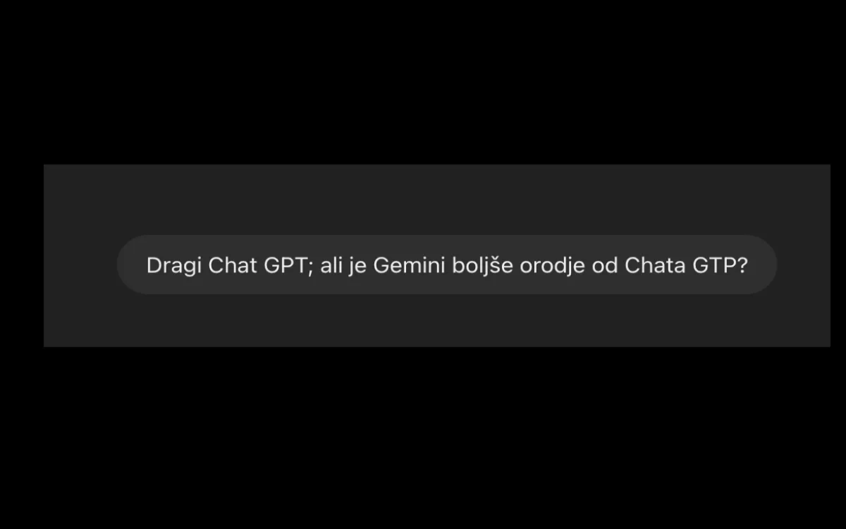 Uporabljate ChatGPT? Preizkusite še Gemini.