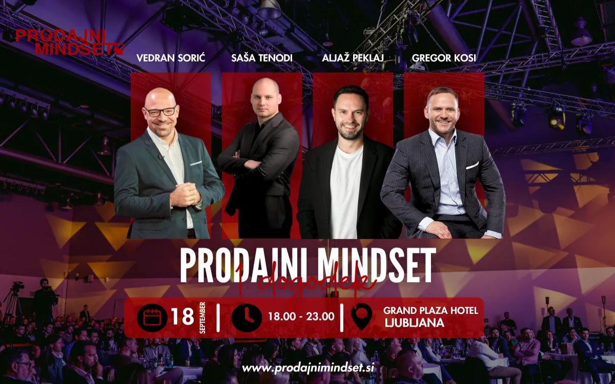 Odštevamo: Prodajni Mindset 18. septembra v Ljubljani