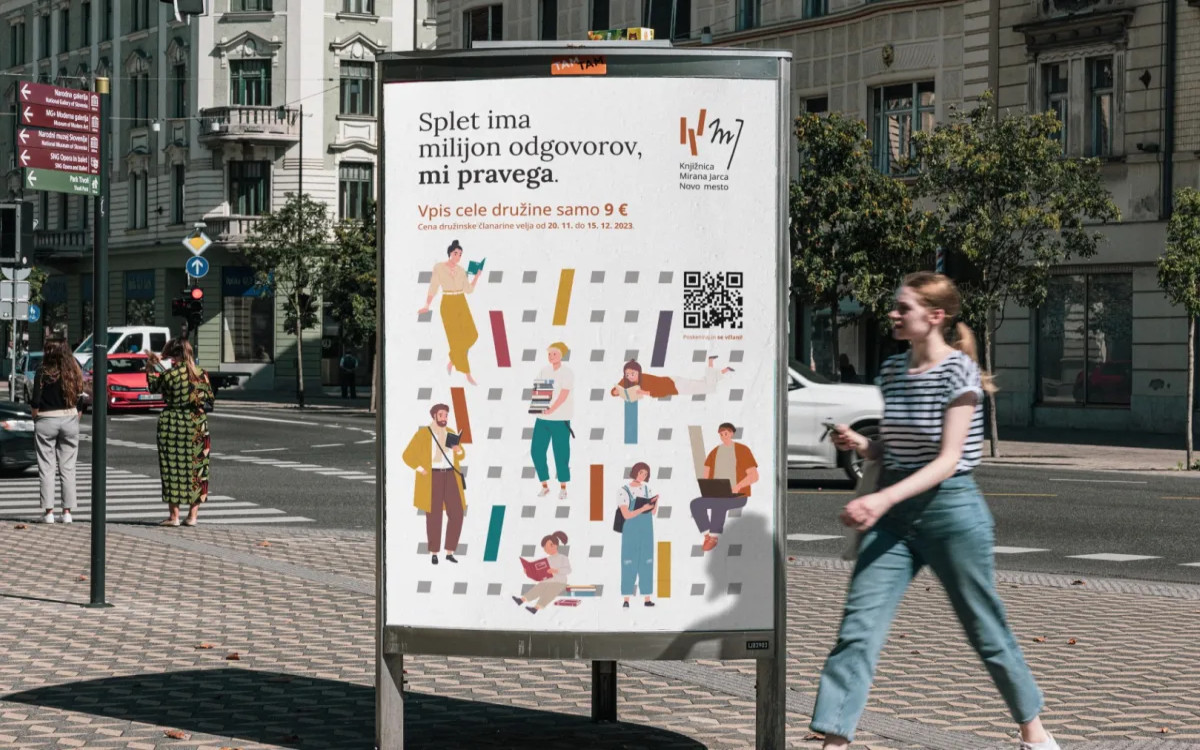 Novomeška knjižnica z nagrajeno kampanjo nagovarja družine 