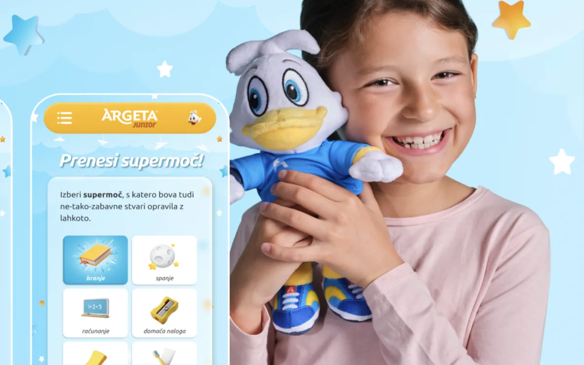 Plišasti raček Junior razveseljuje nakupe