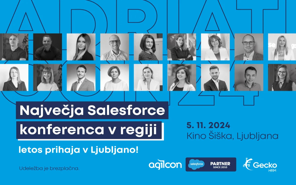 ADRIATICON 2024: Največja Salesforce konferenca v regiji letos prihaja v Ljubljano