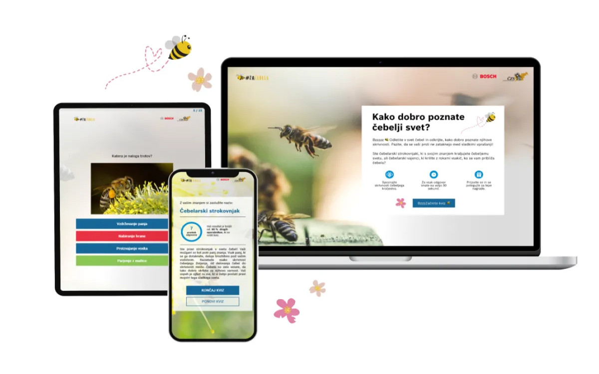 Bosch nadaljuje z ozaveščanjem o pomenu čebel 