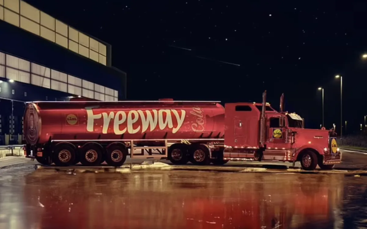 Rdeč tovornjak za božič? Lidl se podaja v boj s Coca-Colo.