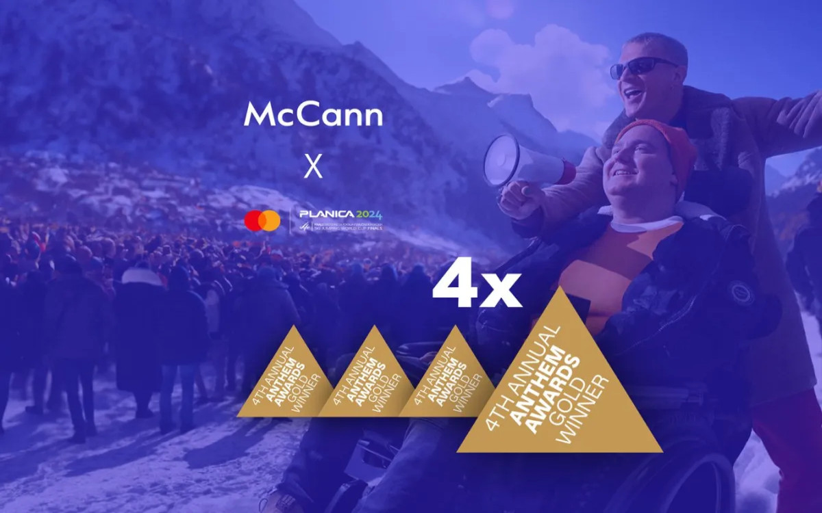 AGENCIJA MCCANN LJUBLJANA OSVOJILA ŠTIRI ZLATE NAGRADE NA ANTHEM AWARDS V NEW YORKU
