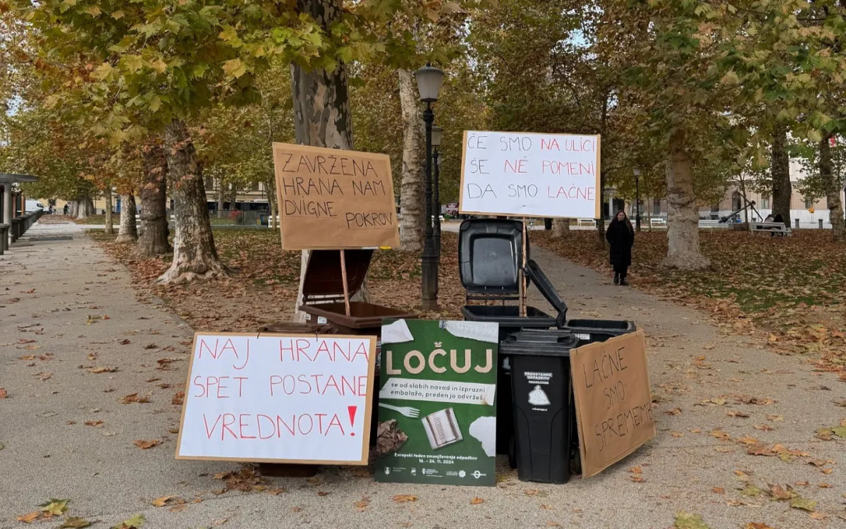 Nenavadni protesti proti zavrženi hrani