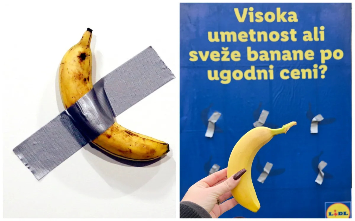 Visoka umetnost ali sveže banane po ugodni ceni?