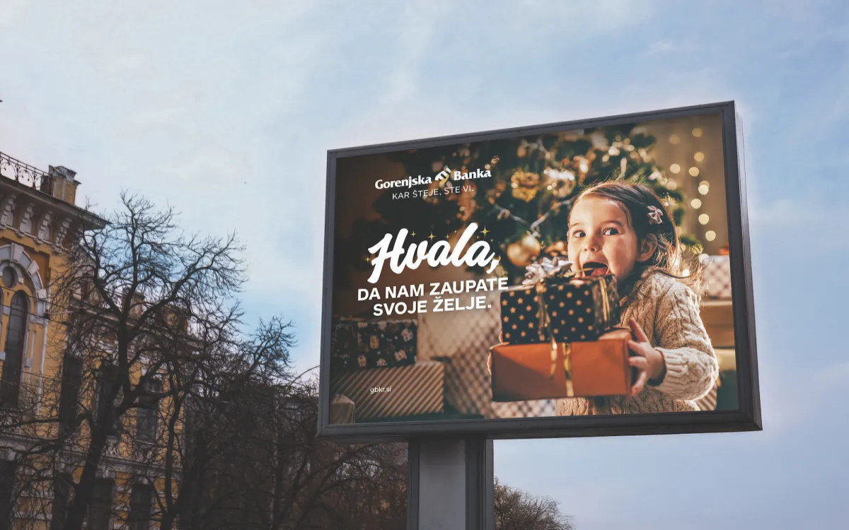 Gorenjska banka je v praznični december vstopila z zahvalo svojim strankam