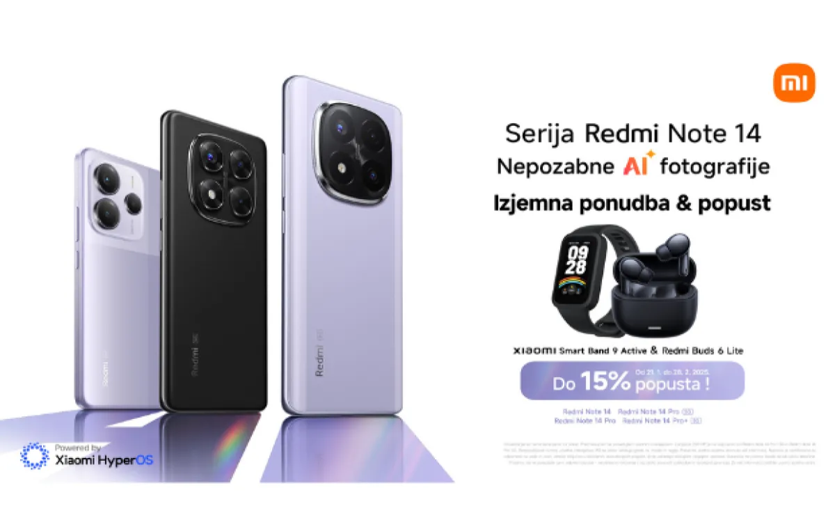 Xiaomi z novo serijo telefonov: Redmi Note 14